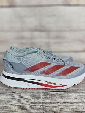 NCAA x Adidas Adizero SL 2 Rutgers Grey Red Running Shoes JQ0239 Men's Size 6